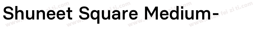 Shuneet Square Medium字体转换